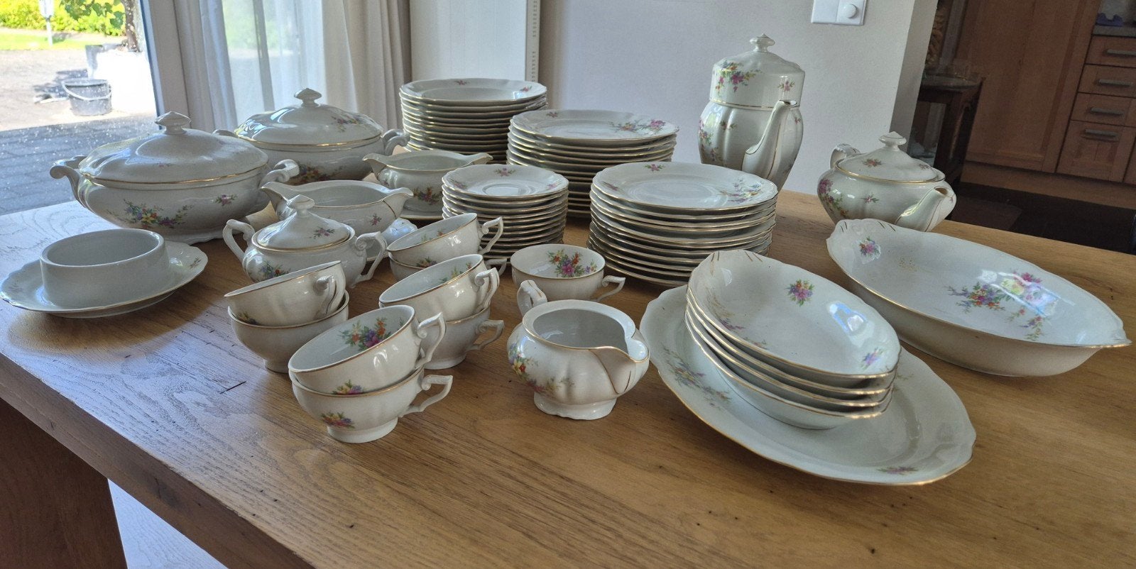 Antiek Victoria Czechoslovakia Servies (12-delig) – Boheems, Ophalen