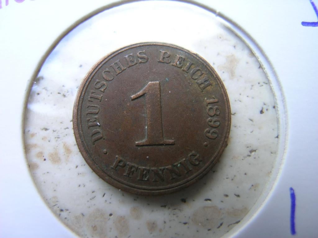 Pfennig 1899 J Duitsland, Ophalen of Verzenden, Duitsland, Losse munt
