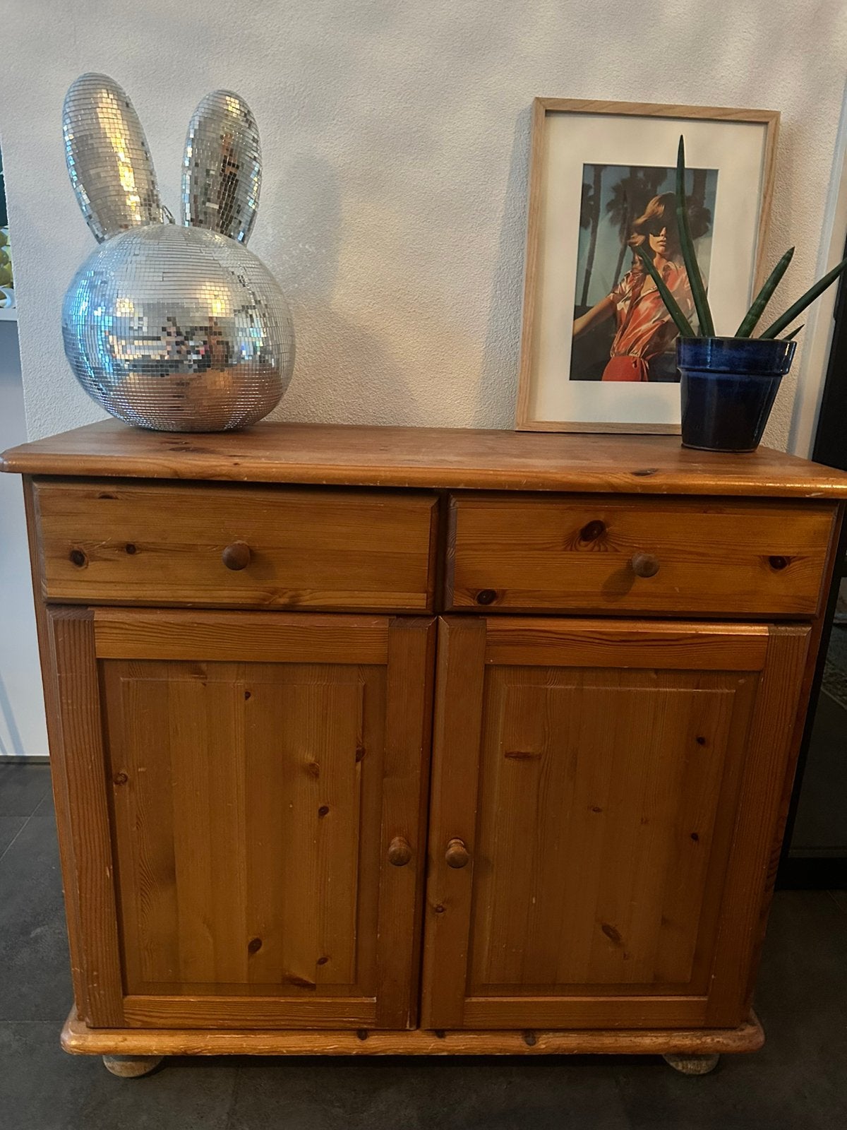 Vintage massief oud grenen kast jaren 70, Ophalen, Zo goed als nieuw, 25 tot 50 cm, 50 tot 100 cm