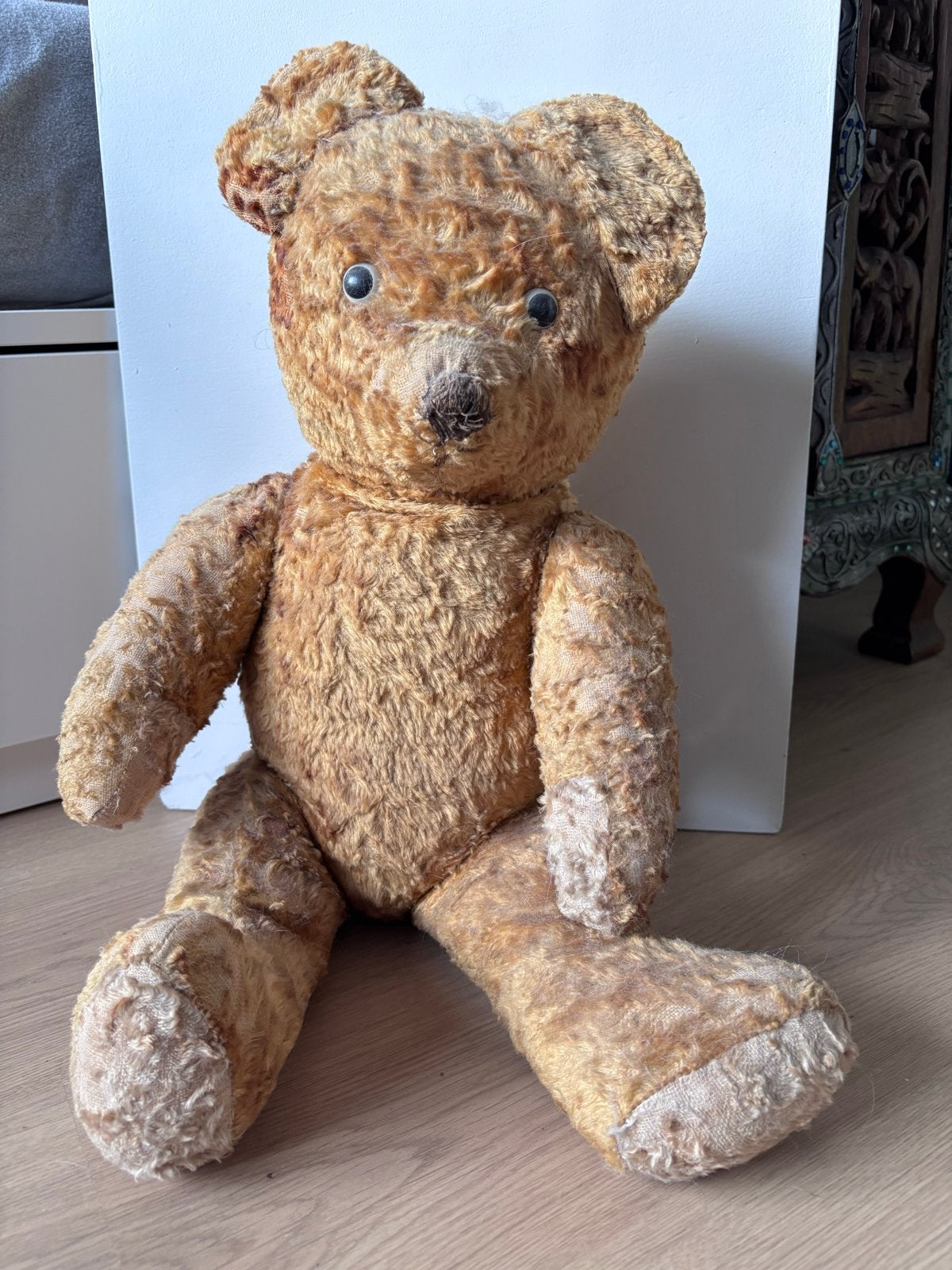 Antieke Teddybeer - 52 cm - Zeker 60 jaar oud, Ophalen