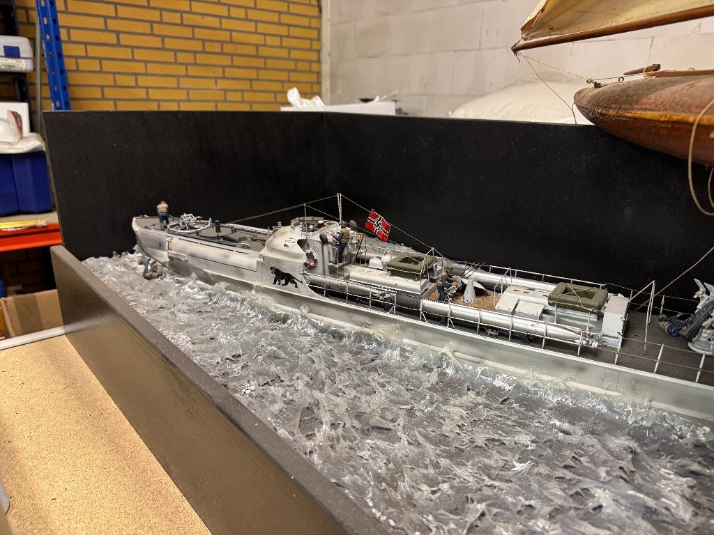Diorama, Schnellboot WW2, Hobby en Vrije tijd, Ophalen, 1:35 tot 1:50