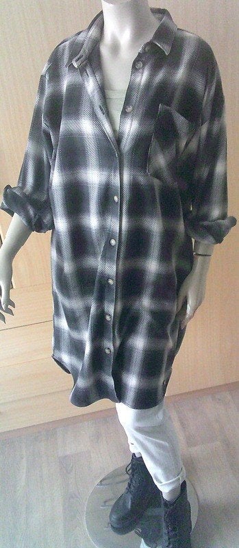 ZUSS lange ruitblouse jurk met zakjes maat XL, Kleding | Dames, Jurken, Overige kleuren, Verzenden, Maat 46/48 (XL) of groter