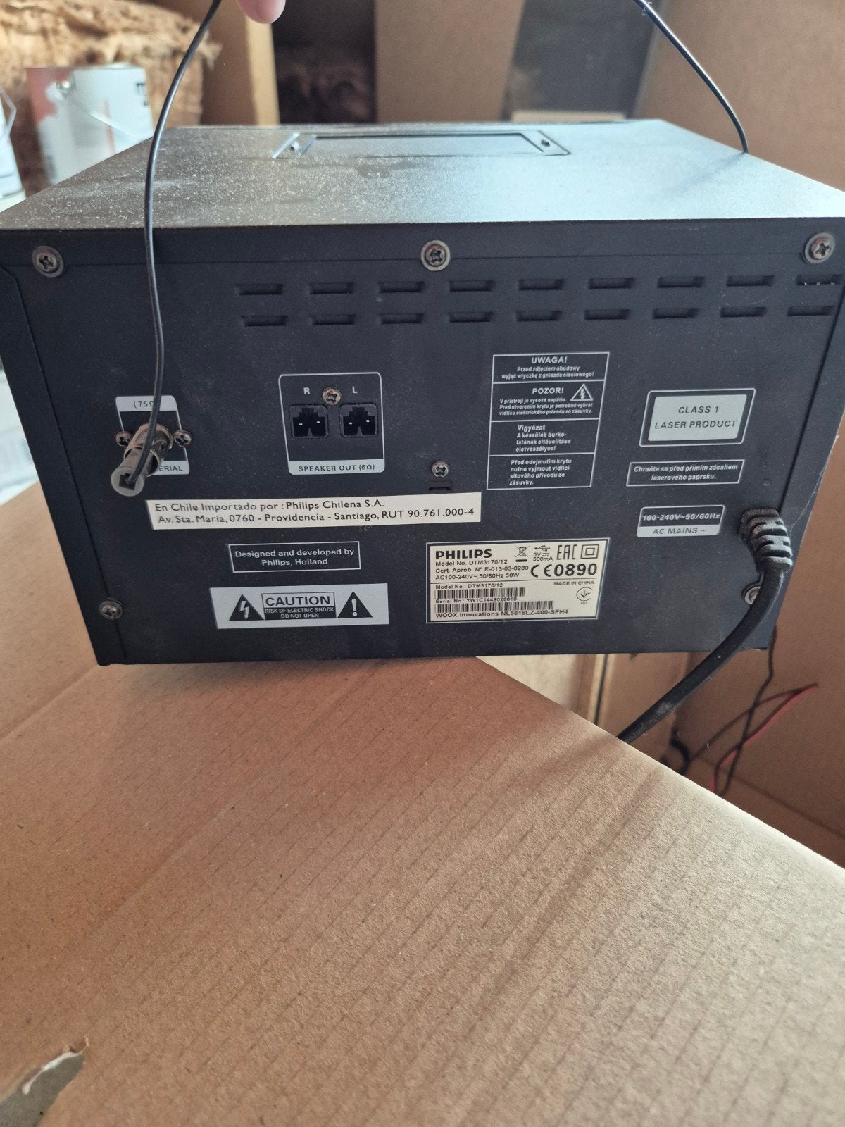 Philips speakersDTM3170 met speakers en afstandsbediening, Philips, Gebruikt, Microset, Tuner of Radio
