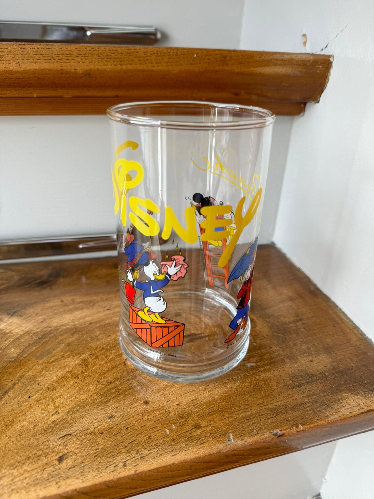 Disney panache glas groot, Ophalen of Verzenden, Mickey Mouse, Zo goed als nieuw, Servies