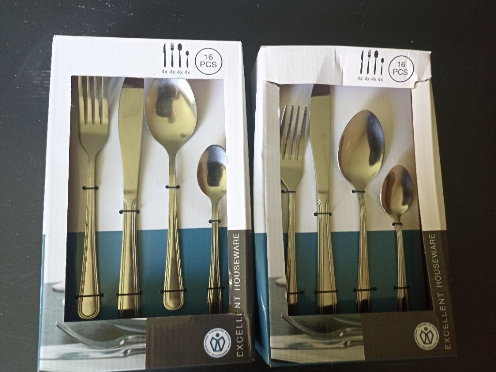 32 delig Bestekset, Excellent Houseware twv €33,50, Bestekset, Overige typen, Nieuw, Ophalen of Verzenden