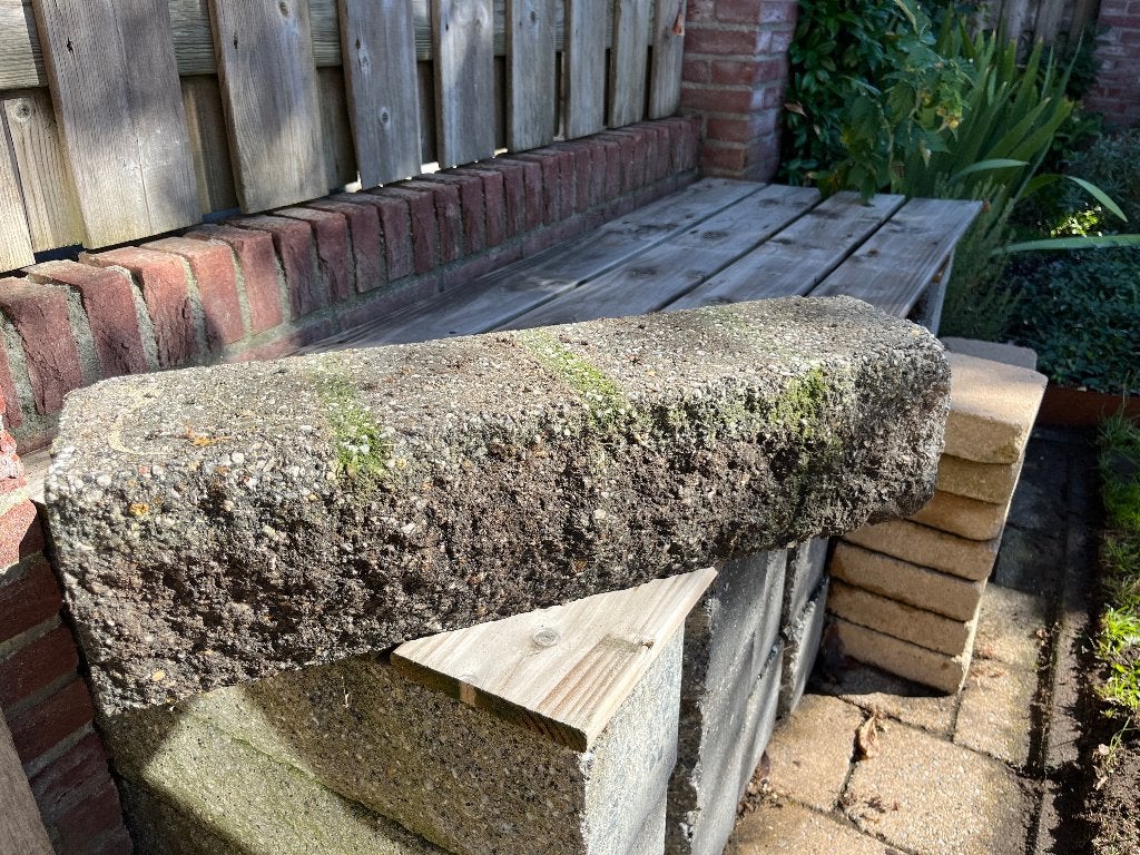 Betonnen bielzen (biels, balk, rand, border) 15x15x60, Tuin en Terras, Bielzen en Borders, Ophalen, Gebruikt, Biels, Minder dan 25 cm