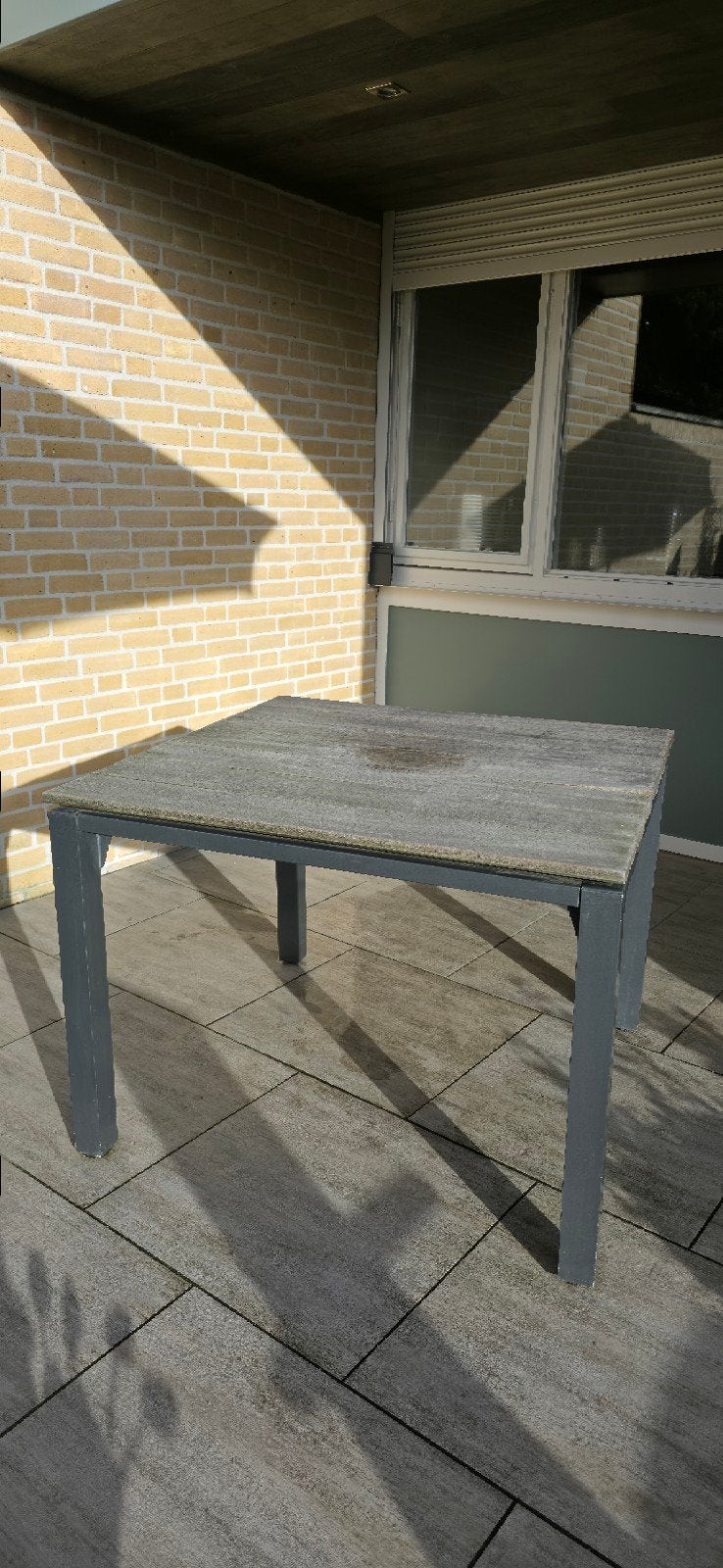 Tuinset, Ophalen, Zo goed als nieuw, Rechthoekig, Metaal