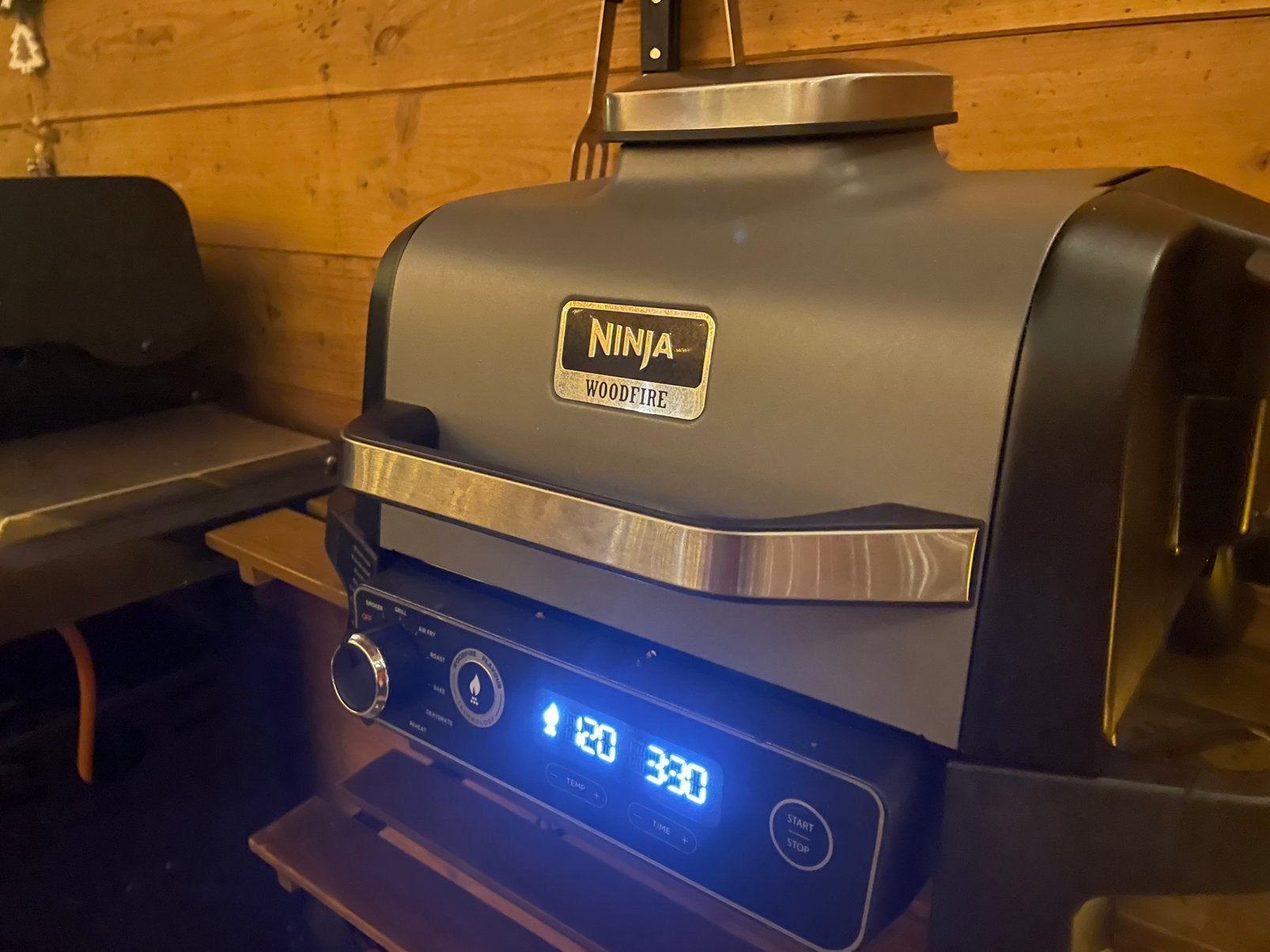 Ninja woodfire, Tuin en Terras, Elektrische barbecues, Ophalen of Verzenden, Zo goed als nieuw