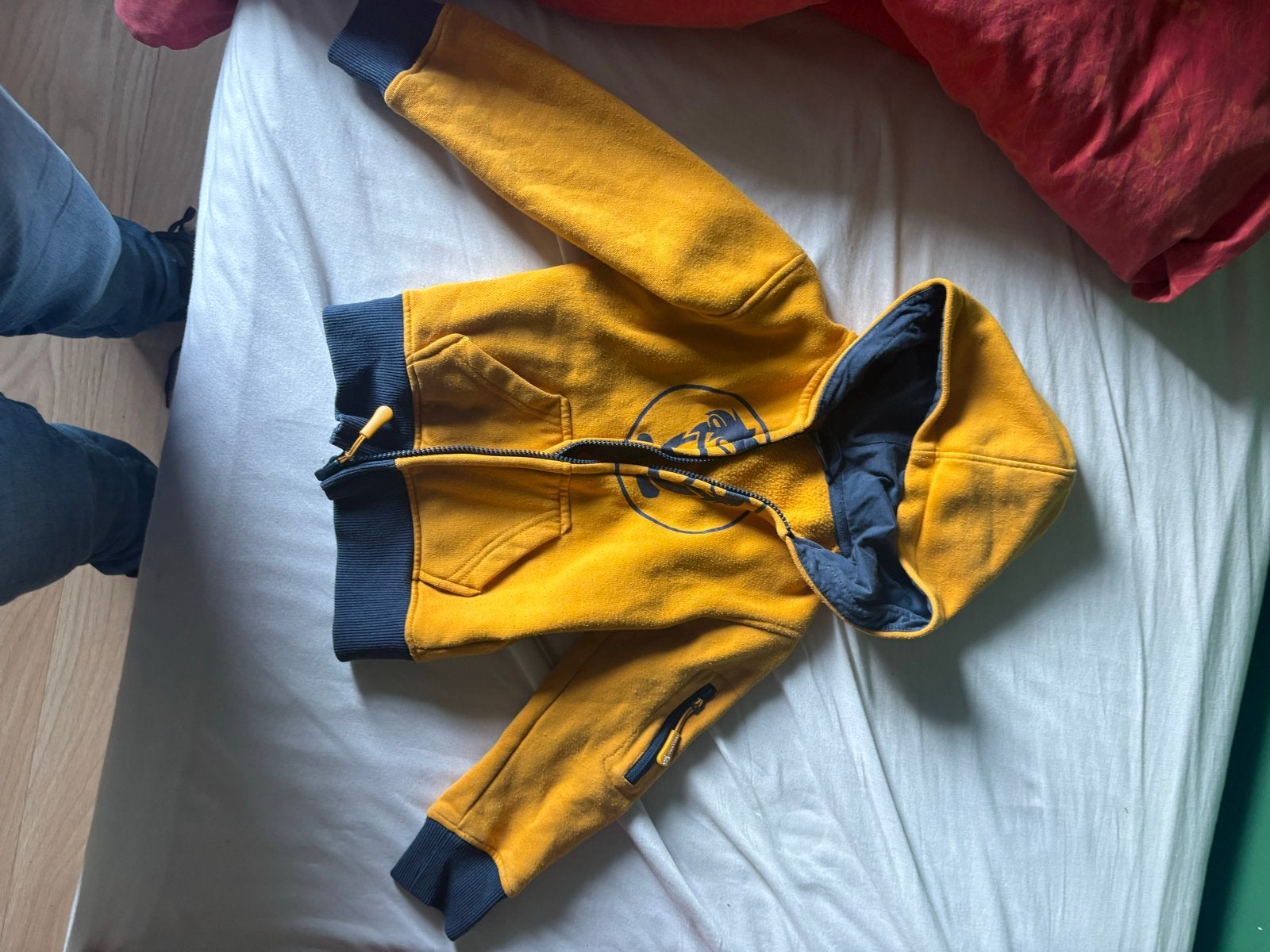 Trollkids Gele Hoodie Maat 110, Ophalen of Verzenden, Gebruikt, Jongen of Meisje, Trui of Vest