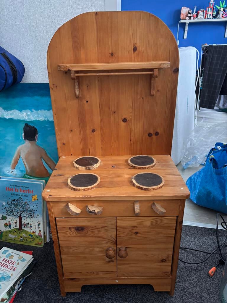 Leuke houten speelkeuken, Ophalen of Verzenden, Gebruikt, Hout, Speelkeuken