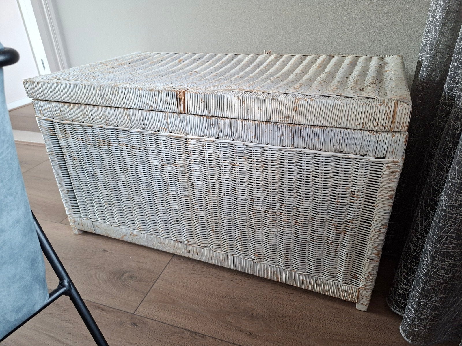 Rieten mand, Ophalen