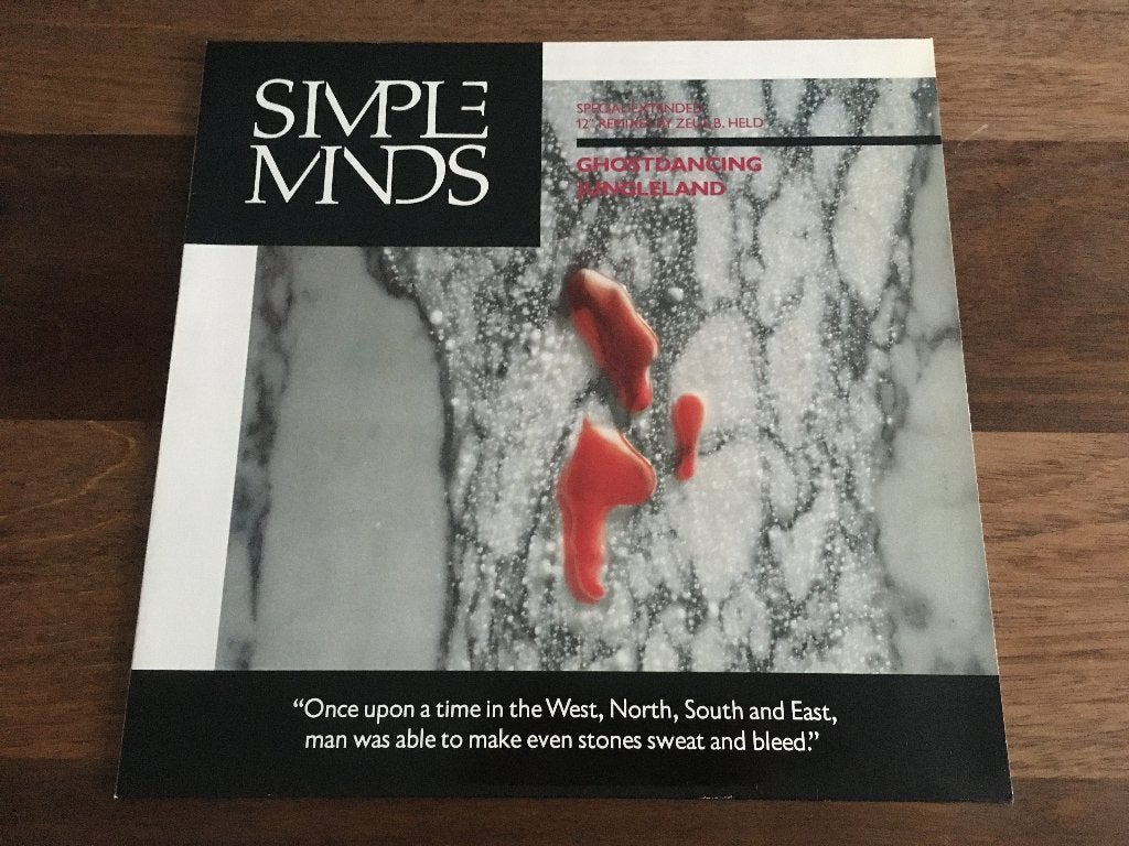 Vinyl Maxisingle Simple Minds Ghostdancing Oh Jungleland EU, Gebruikt, Ophalen of Verzenden, Pop, EP