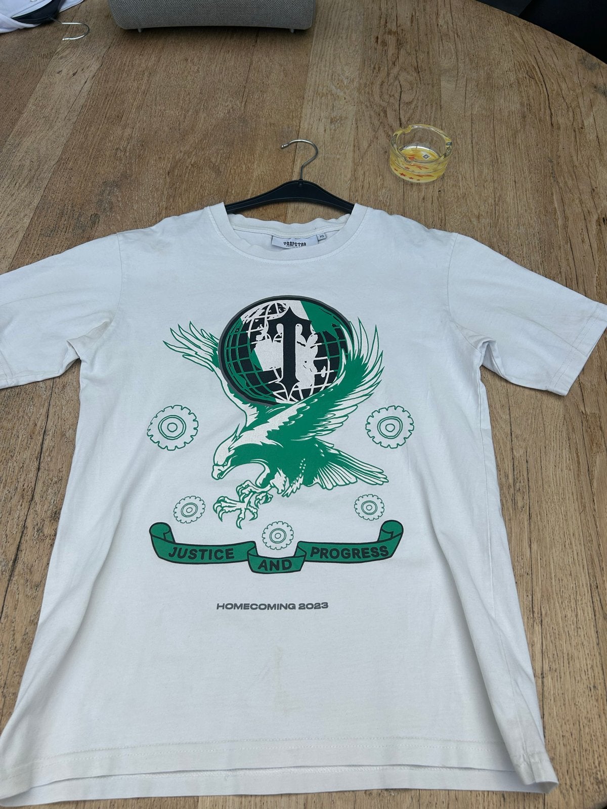 Trapstar Lagos Homecoming 2023 T-shirt - Maat XS, Wit, Ophalen of Verzenden, Zo goed als nieuw, Korte mouw