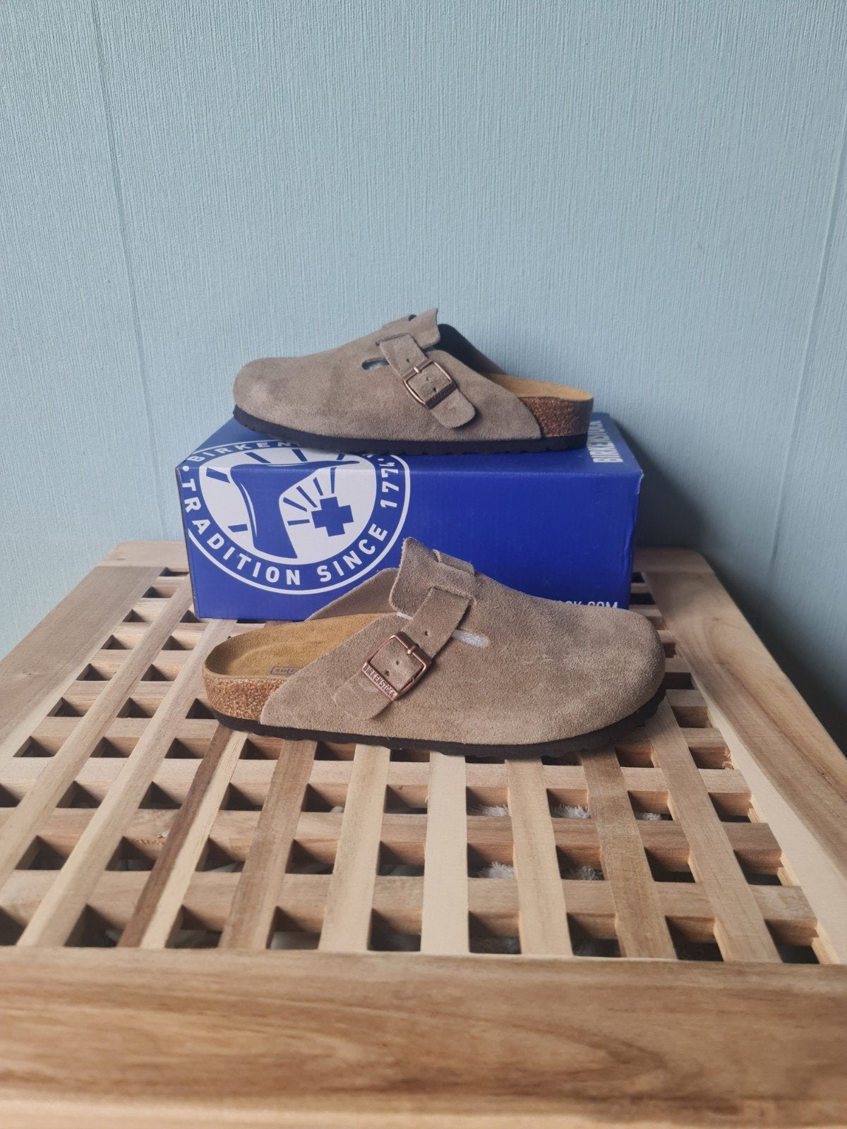 Birkenstock Boston Clogs - Nieuw - maat 38, Verzenden, Beige, Nieuw, Sandalen of Muiltjes