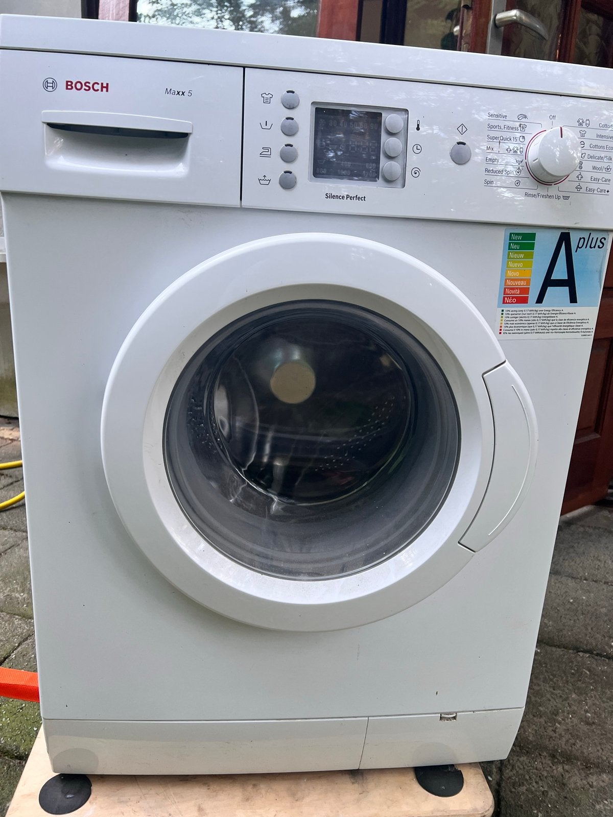 Bosch Maxx 5 Silence Perfect Wasmachine A+, Witgoed en Apparatuur, Ophalen, 1200 tot 1600 toeren, Gebruikt, 4 tot 6 kg