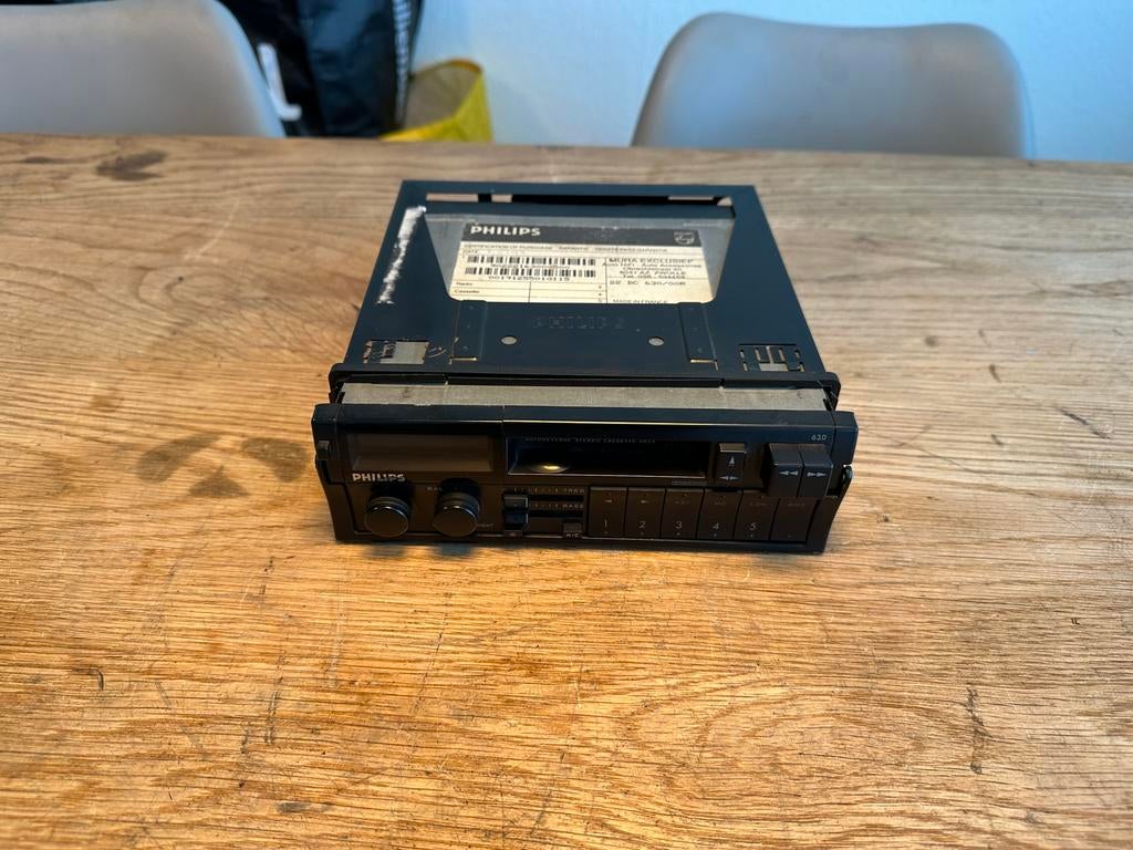Philips DC630 Autoradio Cassette Vintage Oldtimer, Ophalen of Verzenden, Gebruikt