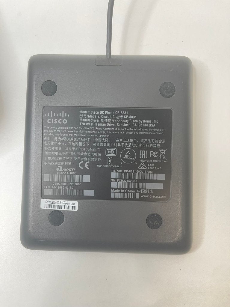 3x Cisco CP-8831 IP Conference Phone, ., Ophalen of Verzenden, Zo goed als nieuw, .