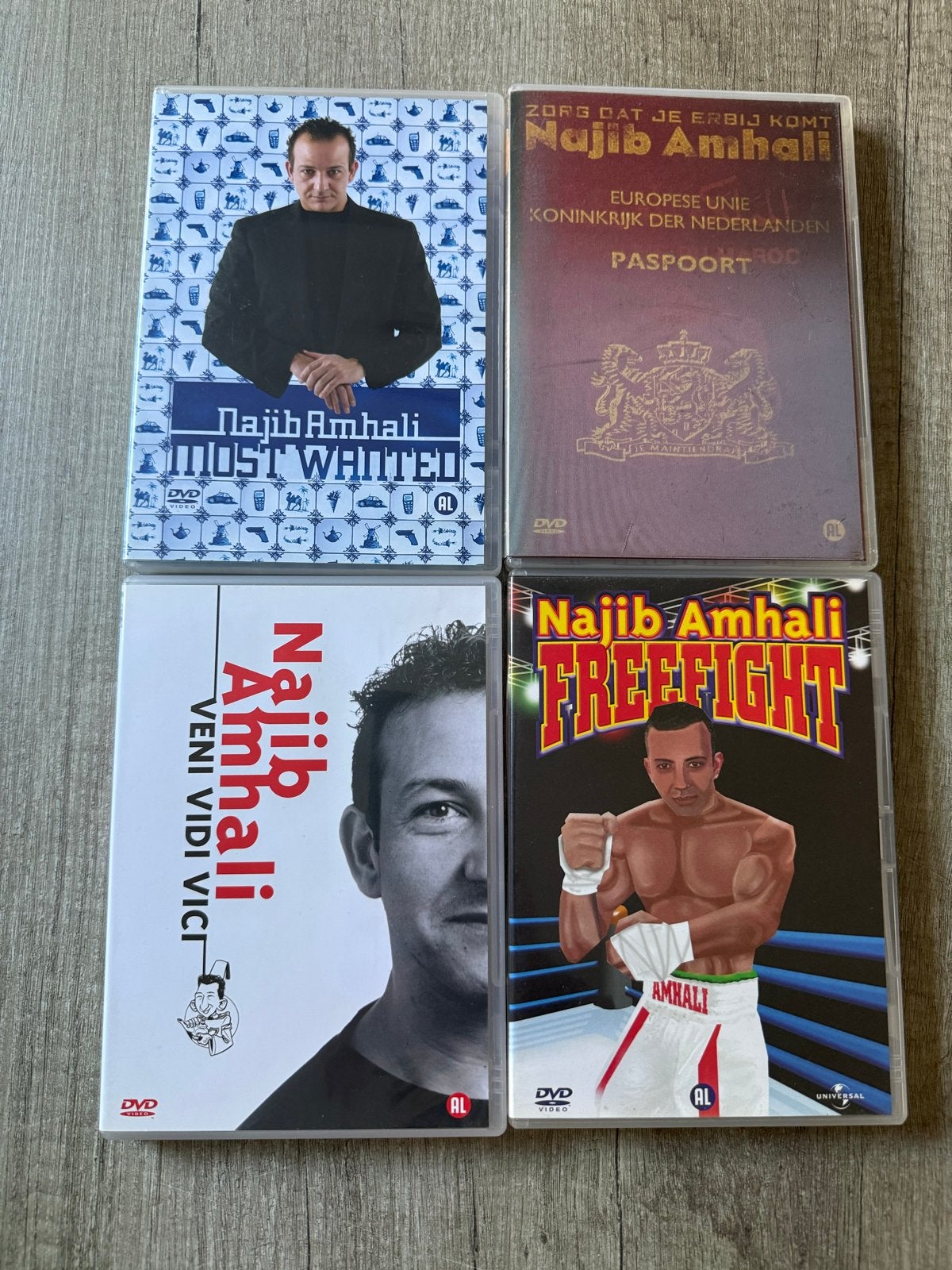 Najib Amhali DVD collectie, Gebruikt, Alle leeftijden, Nederlands, Verzamelbox of complete uitgave