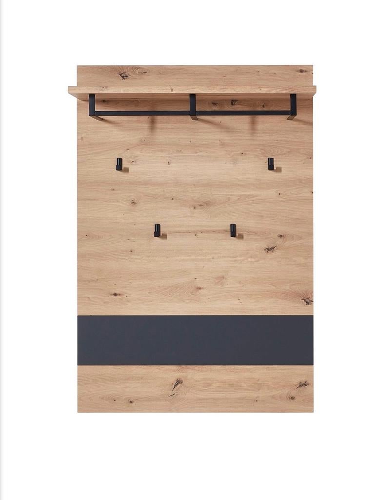 Shoe rack and coat hanger - grey and wood, Ophalen of Verzenden