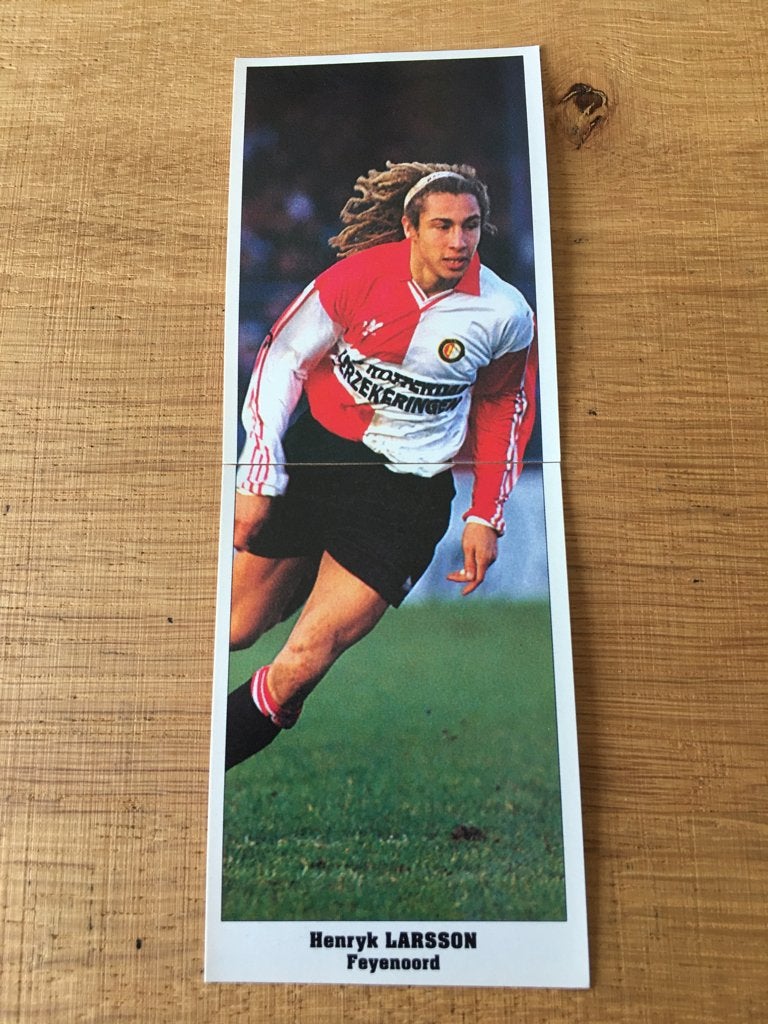 Voetbal stickers Feyenoord ~Henryk Larsson, Ophalen of Verzenden, Nieuw, Meerdere stickers