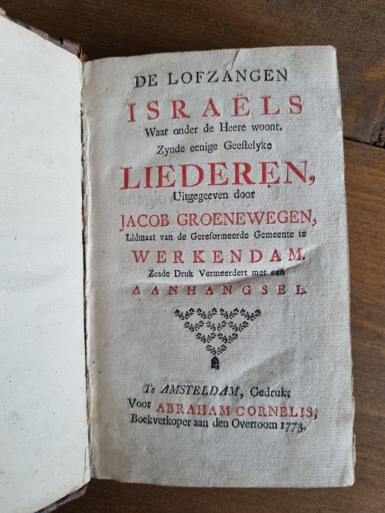 De lofzangen Israël - liedbundel, Ophalen of Verzenden
