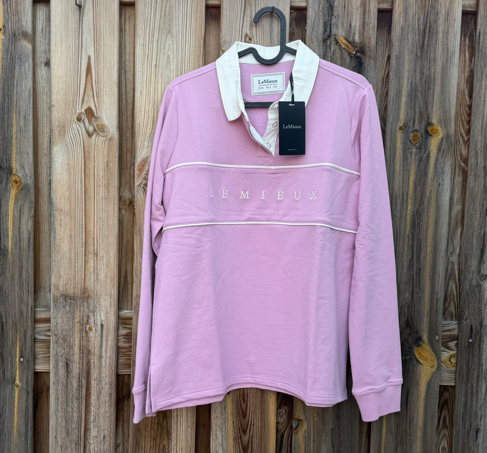 Nieuwe LeMieux Rochelle Rugby Shirt Polo Fondant maat 40, L, Overige merken, Nieuw, Ophalen of Verzenden