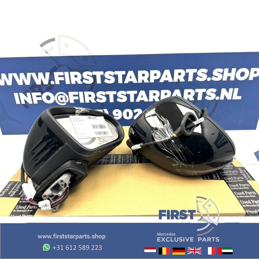 W177 SPIEGEL SET LINKS + RECHTS ZWART WIT GRIJS Mercedes A K, Auto-onderdelen, Spiegels, Gebruikt, -, Ophalen of Verzenden, -