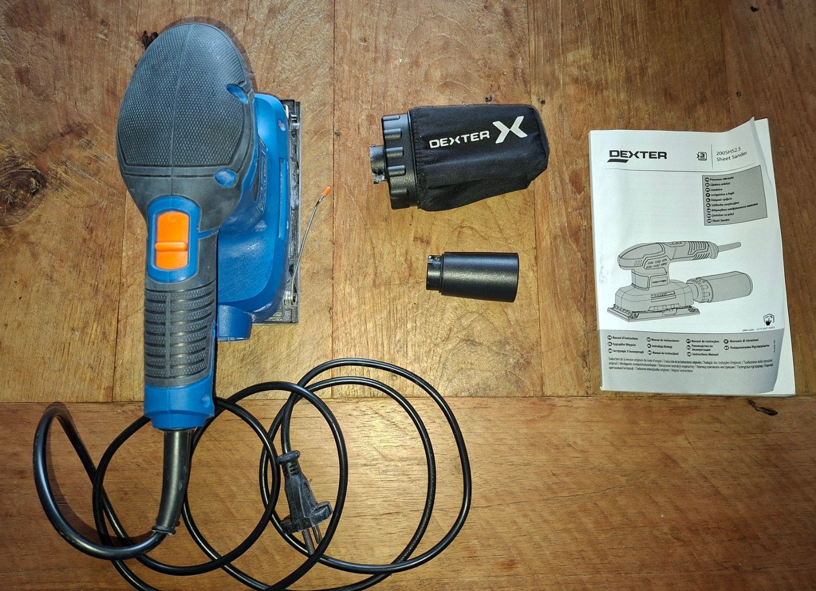 Dexter Vlakschuurmachine 200W - Zo goed als nieuw, Ophalen, Zo goed als nieuw, Minder dan 600 watt, Vlakschuurmachine
