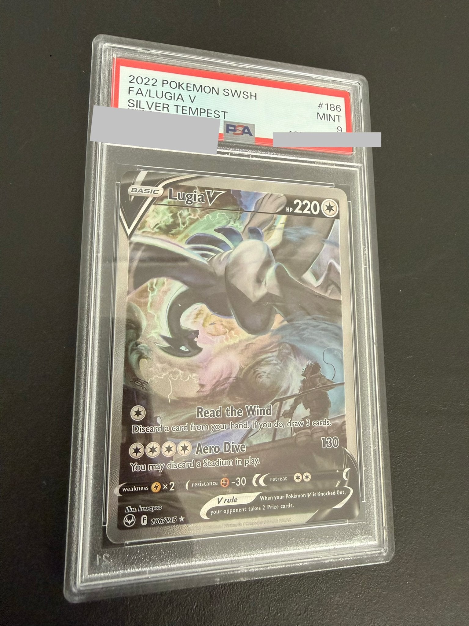 Lugia V Silver Tempest PSA 9, Ophalen of Verzenden, Zo goed als nieuw, Losse kaart
