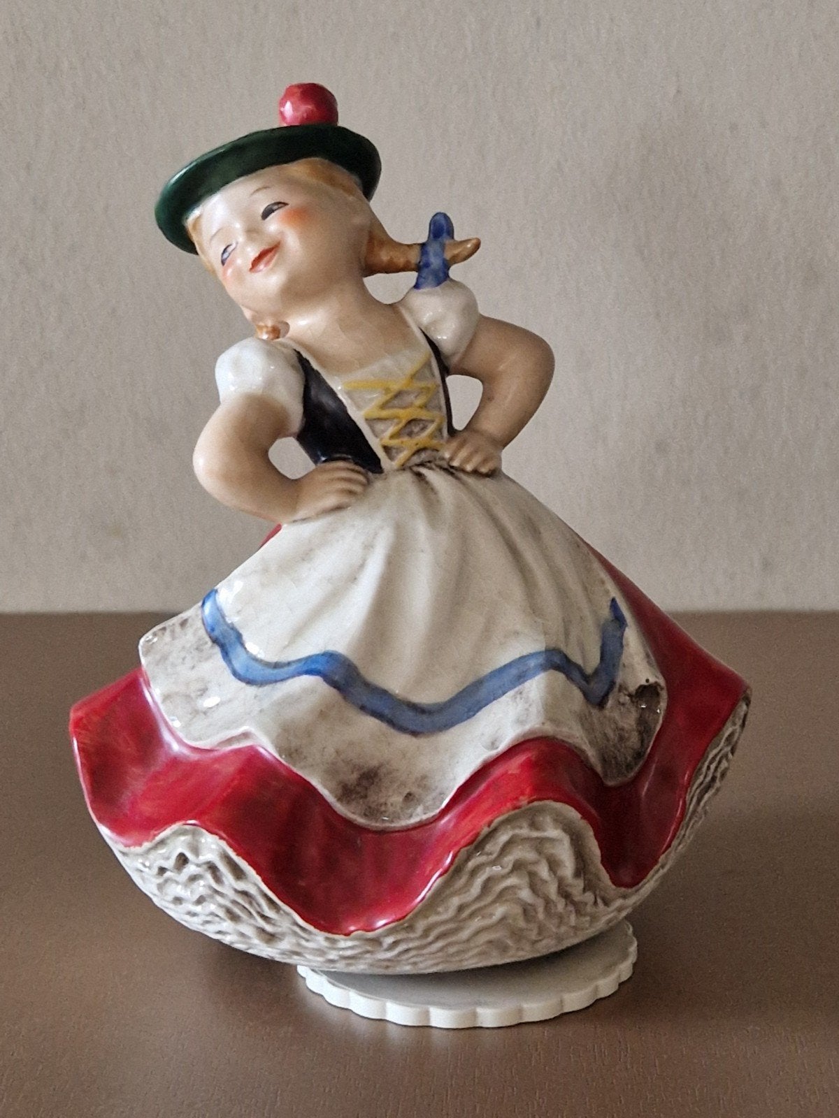 Vintage Hummel Muziekdoosje Meisje FF 293 W. Germany 1967, Verzamelen, Ophalen of Verzenden