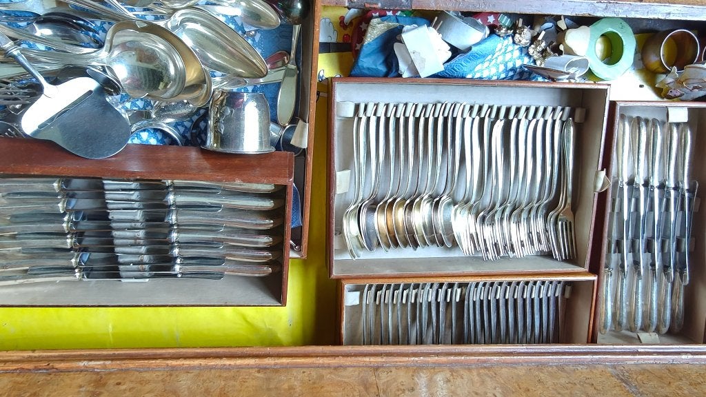 Keltum puntfilet P8 bestek 12 persoons, Antiek en Kunst, Antiek | Bestek, Ophalen of Verzenden