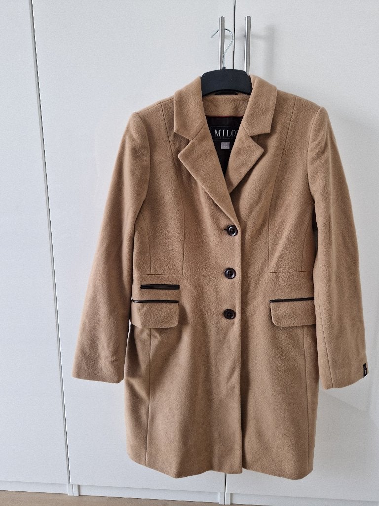 Panteljas merk Milo, Kleding | Dames, Jassen | Winter, Nieuw, Maat 42/44 (L), Beige, Ophalen of Verzenden