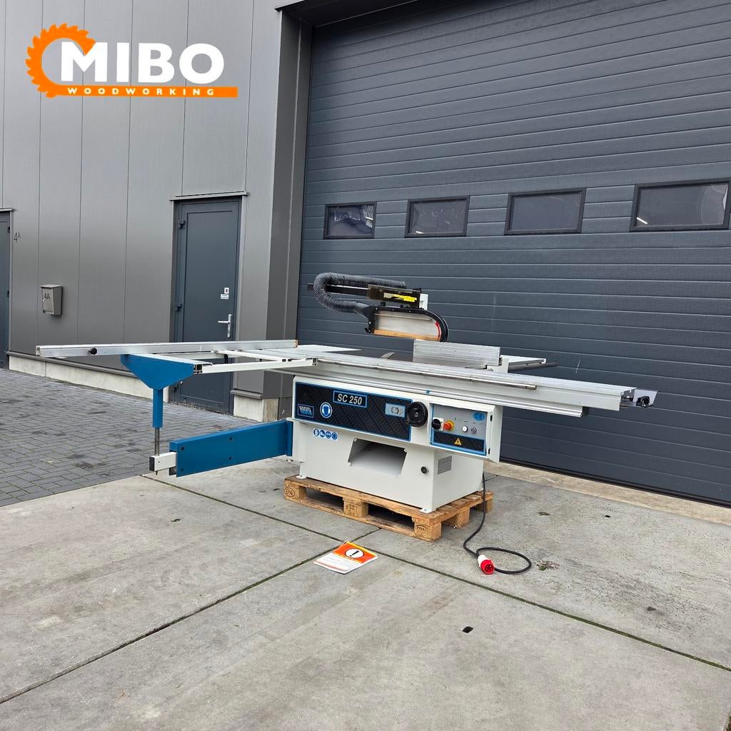 Veba formaatzaag compact 2500mm plus ritser ***, Veba robland altendorf scm formaatzaag, 70 mm of meer, Overige typen, Ophalen of Verzenden