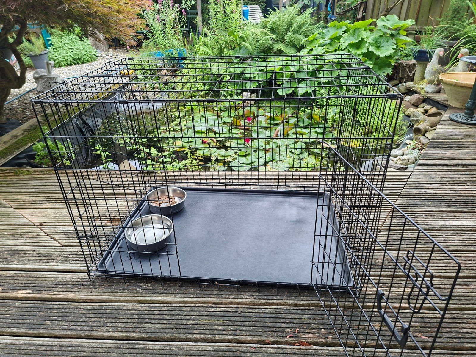 Hondenbench XL, zwart metaal., Ophalen, Zo goed als nieuw, 75 tot 110 cm, 65 tot 100 cm