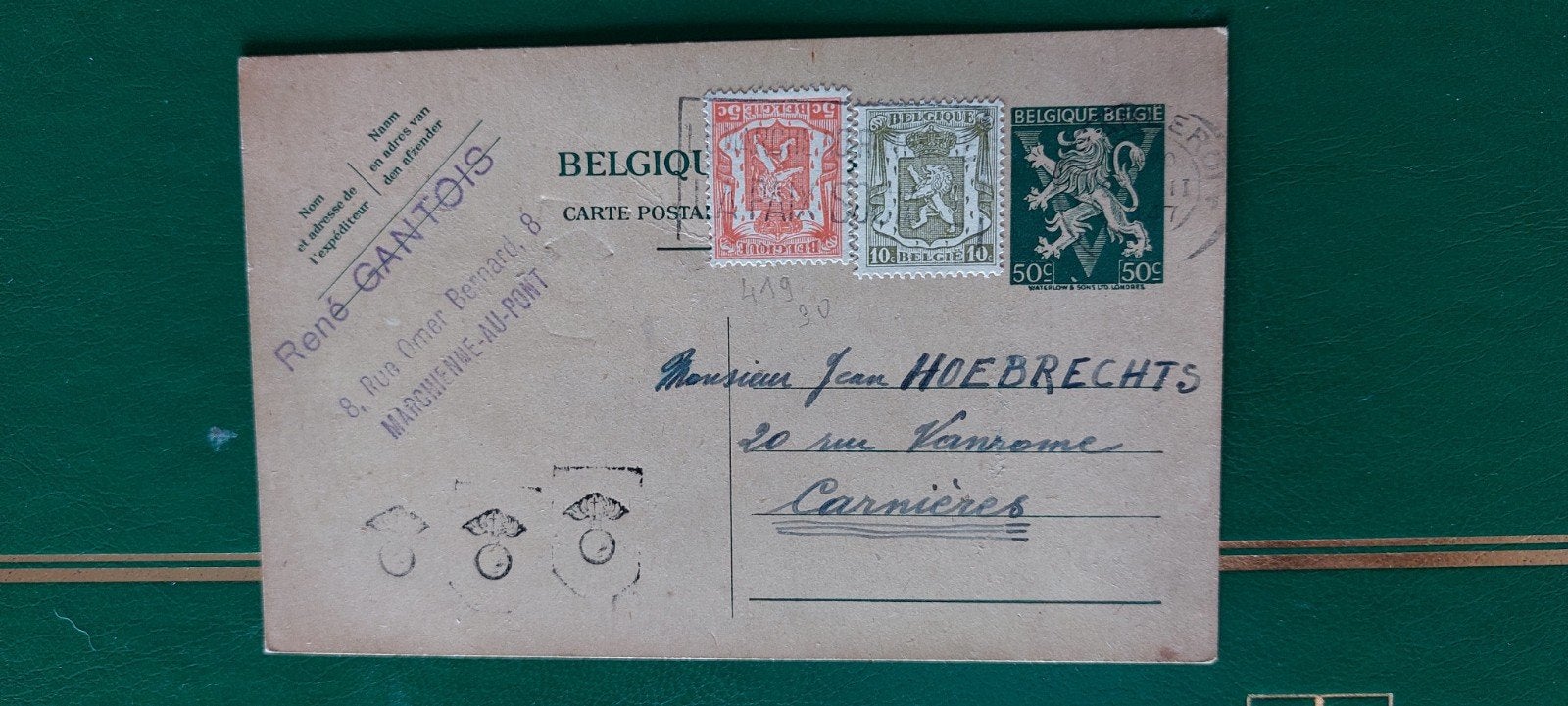 België briefkaart, Postzegels en Munten, Ophalen of Verzenden, Briefkaart