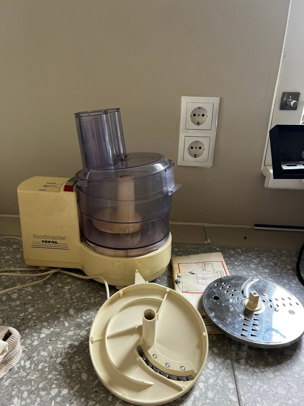 Tefal Foodmaster keukenmachine met accessoires, Ophalen of Verzenden, Gebruikt