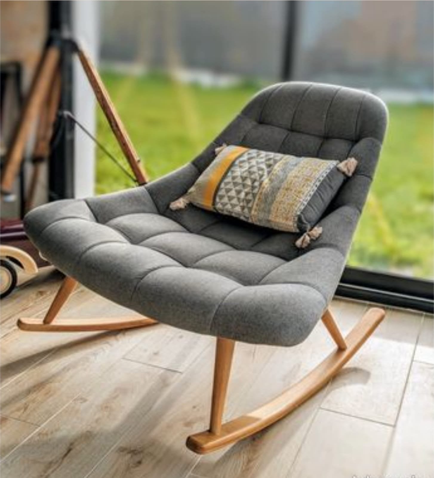 Kolton Schommelstoel Made- Retro Jaren 60 Stijl, Gebruikt, Ophalen of Verzenden, Hout, Eén