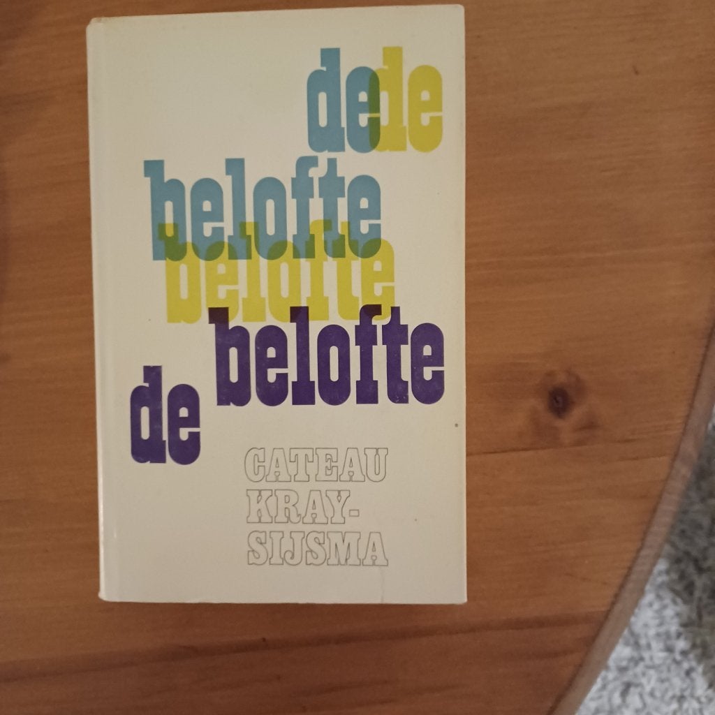 De belofte, Gelezen, Cateau Kray-Sijsma, Ophalen of Verzenden, Nederland