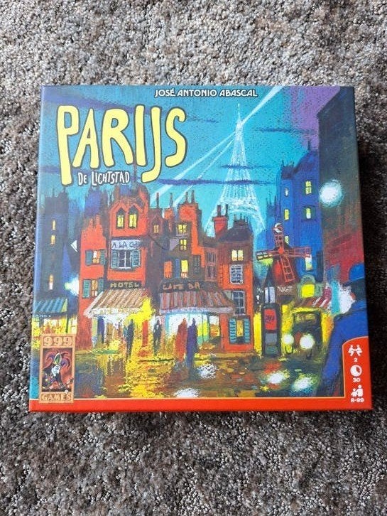 Parijs: De Lichtstad - Strategisch bordspel, Een of twee spelers, Ophalen of Verzenden, Zo goed als nieuw, Game Brewer