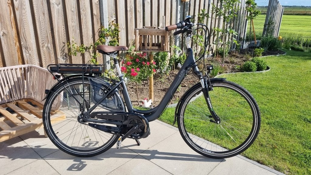 Elektrische E-City Damesfiets met Middenmotor!, Zo goed als nieuw, 47 tot 51 cm, 50 km per accu of meer, Ophalen