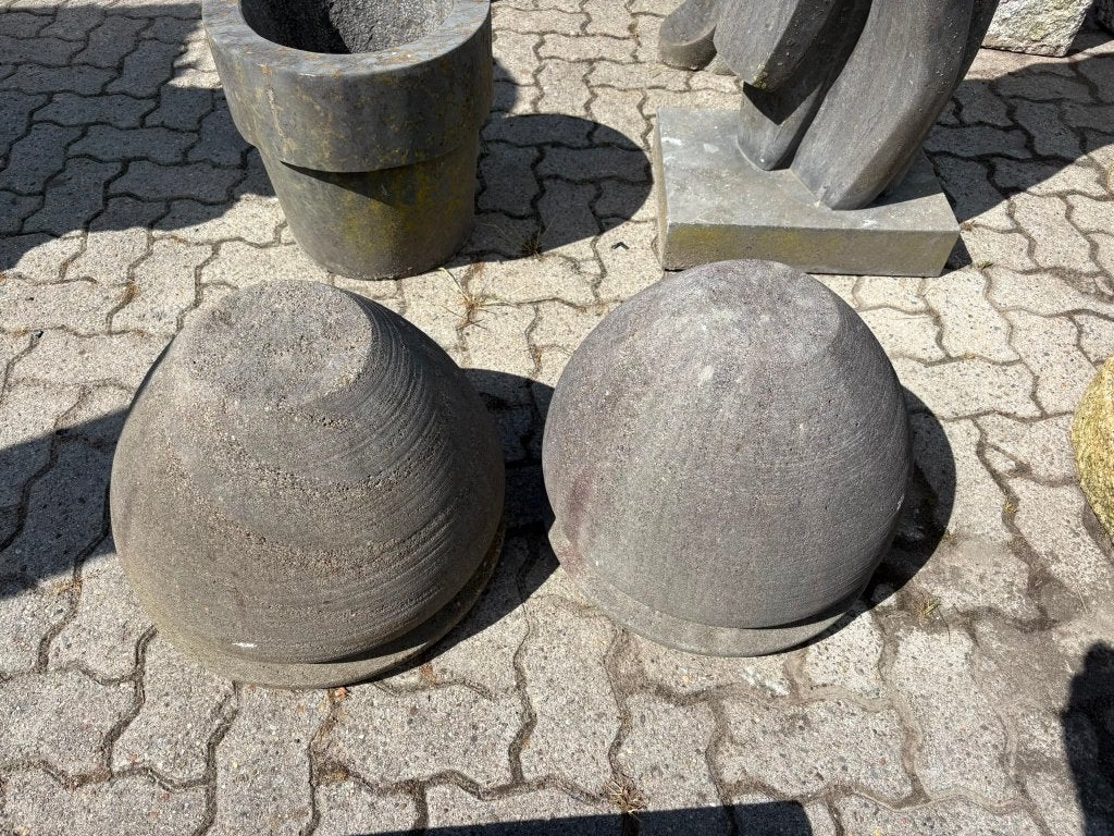 010. Zandsteen Bloempotten 40 cm hoog €100,00 voor beide!, Ophalen of Verzenden, Nieuw, Overige materialen, Overige typen