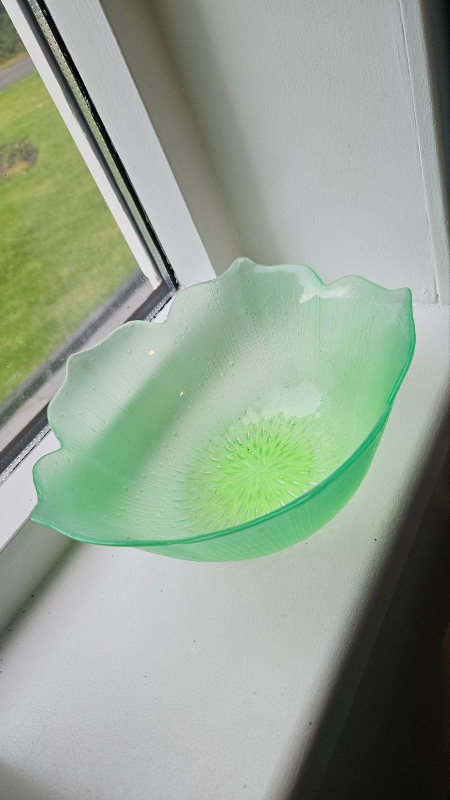 Franse glazen schaal  / glaskunst, Antiek en Kunst, Antiek | Glas en Kristal, Ophalen of Verzenden