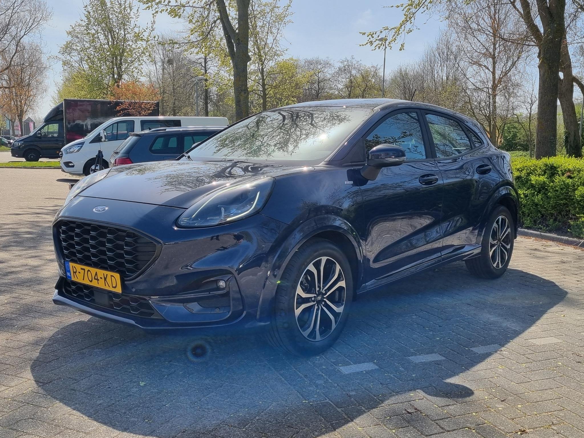 Ford Puma 1.0 EcoBoost Hybrid1 125 pk ST-Line Navigatie - Ap, Auto's, Voorwielaandrijving, Blauw, Origineel Nederlands, Bedrijf