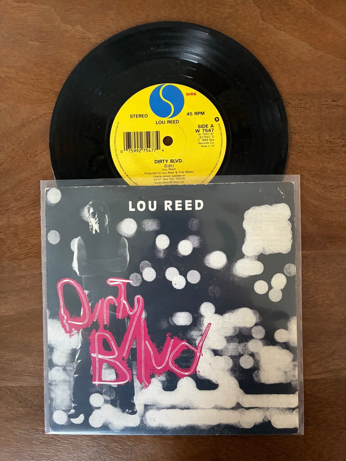 Lou Reed - Dirty Blvd., Cd's en Dvd's, Ophalen of Verzenden, 7 inch