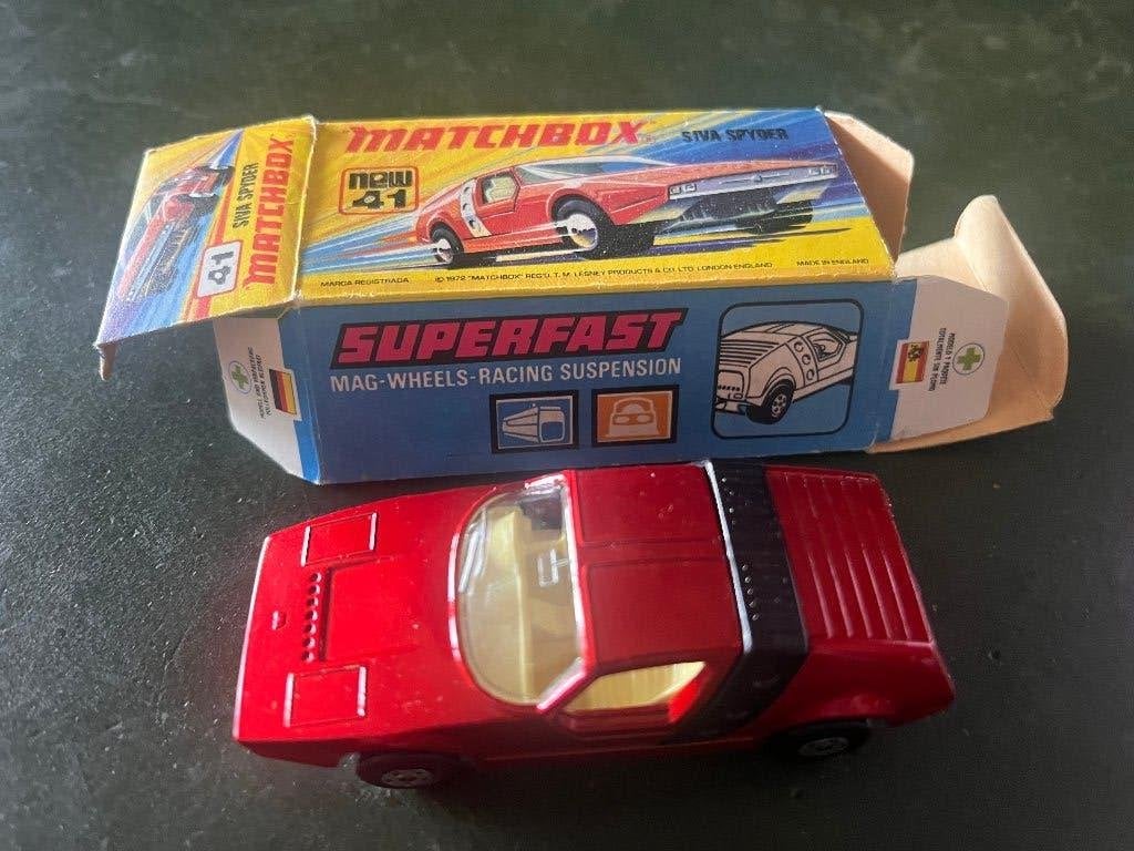 Matchbox Superfast 41 Siva Spyder met originele D doos, Ophalen of Verzenden, Zo goed als nieuw, Auto, Matchbox