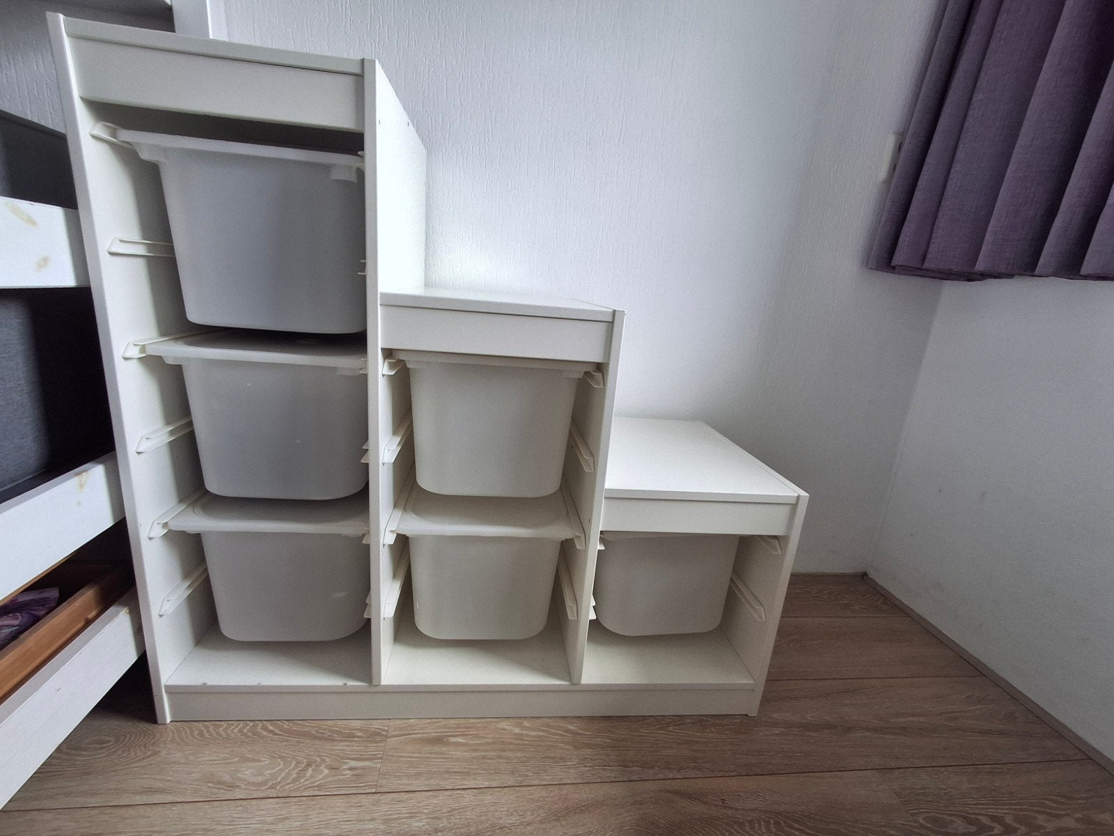 IKEA TROFAST opbergkast wit + 6 witte bakken, Ophalen, Gebruikt, De gouden ploeg, Bobbel Home