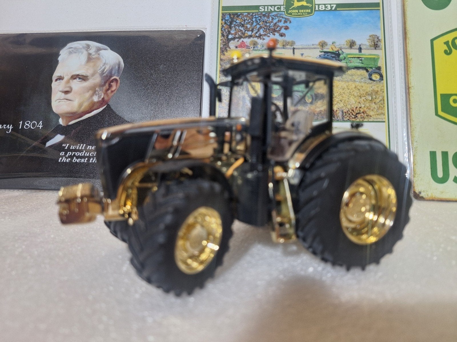 Gouden John Deere 7280R, Overige merken, 1:32 tot 1:50, Overige typen, Ophalen of Verzenden