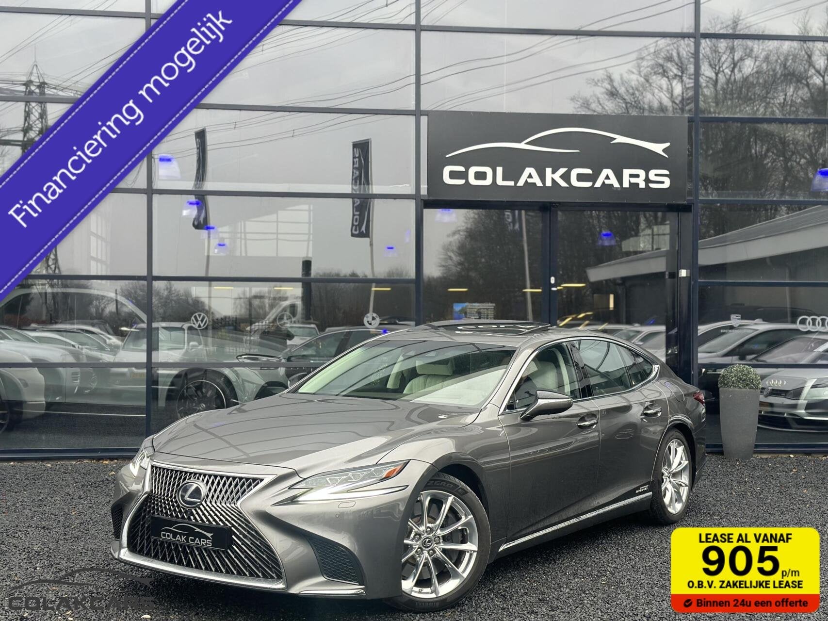 Lexus LS 500h AWD President Line Massage 43KM Garanti, Auto's, Automaat, Gebruikt, Euro 6, Bedrijf