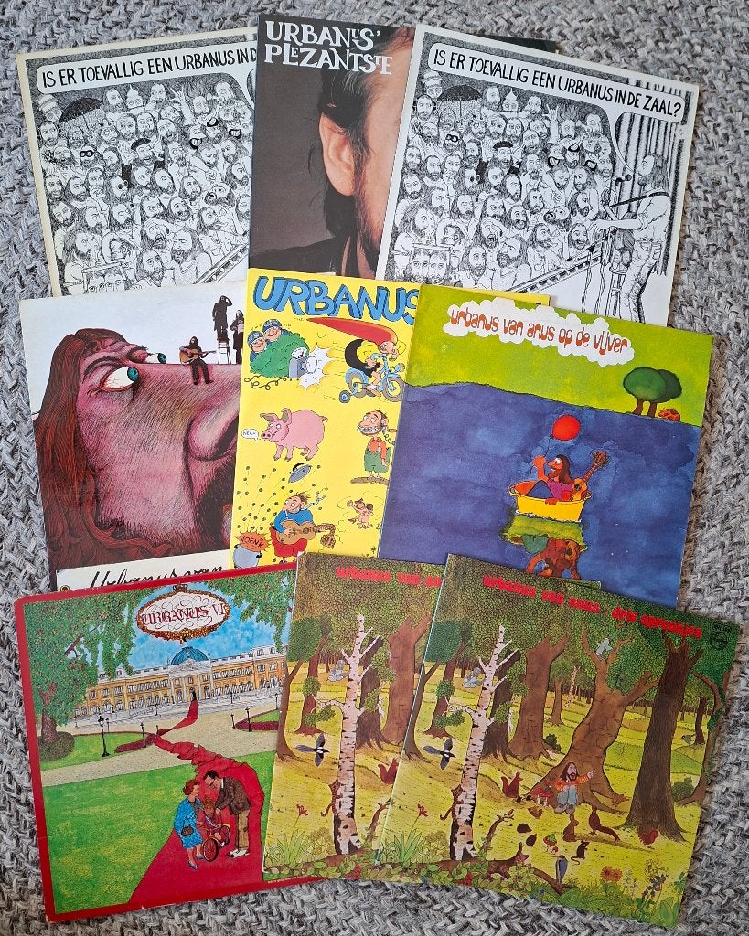 Partij lp's Urbanus (9 stuks), Ophalen of Verzenden, Gebruikt, 12 inch, LP