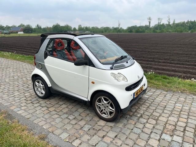 Smart Fortwo Cabrio AUT 2002 Grijs APK Mei 2027, Automaat, 54 pk, Cabriolet, Wit